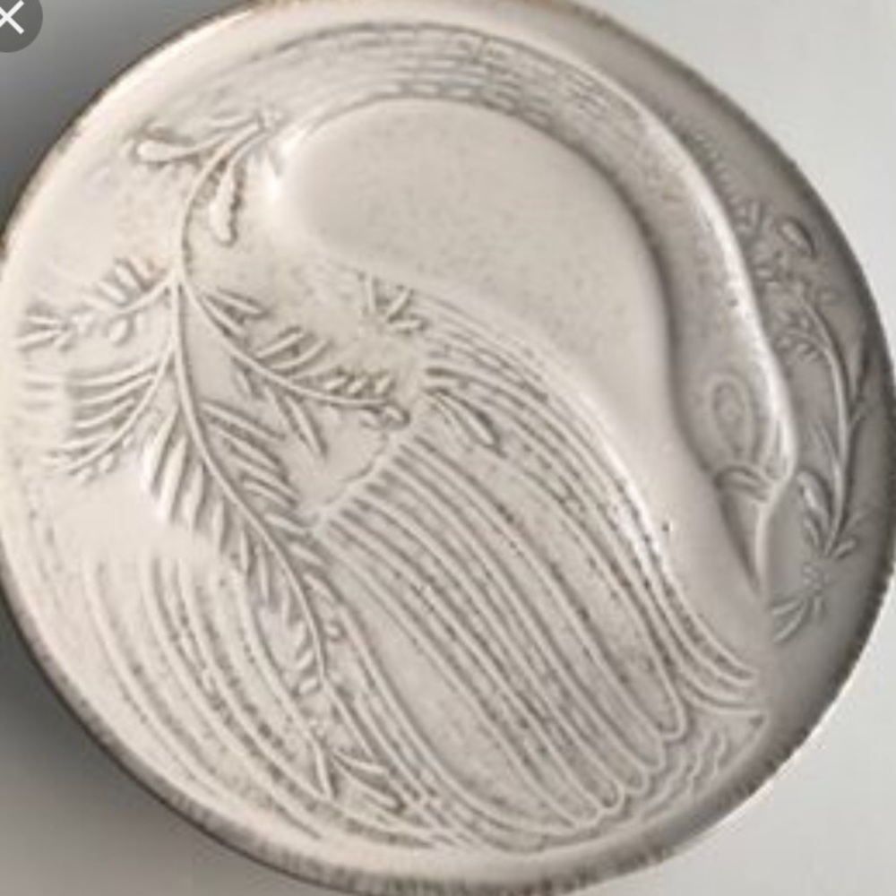 Anthropologie Irma Swan Dessert Plate NWT